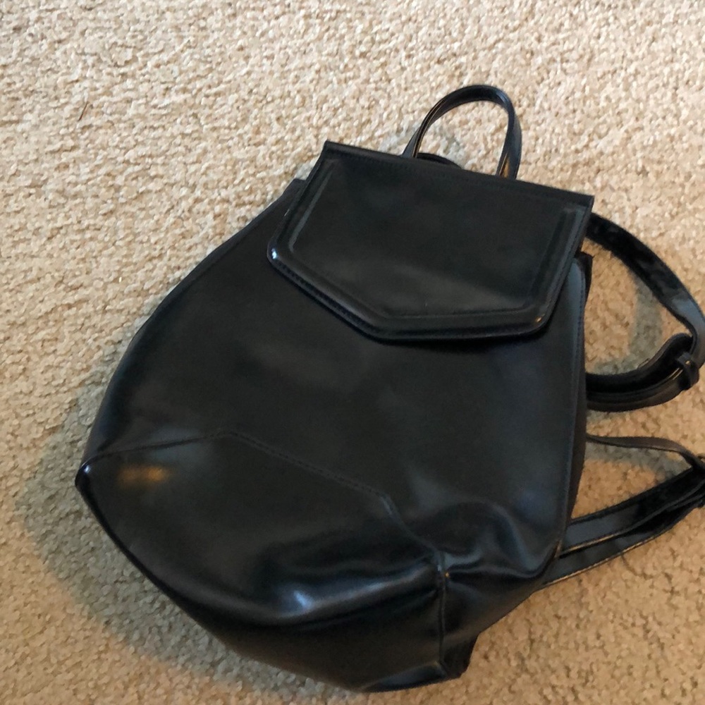 Faux Leather Backpack